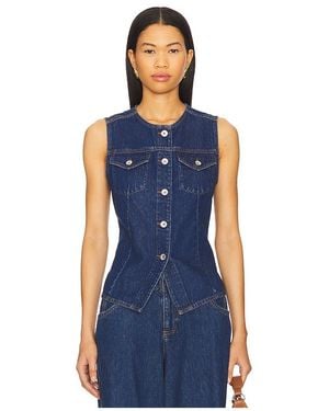 Sanctuary Maritime Denim Vest - Blue