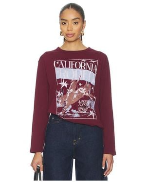 Daydreamer California Rodeo Crew Long Sleeve - Red