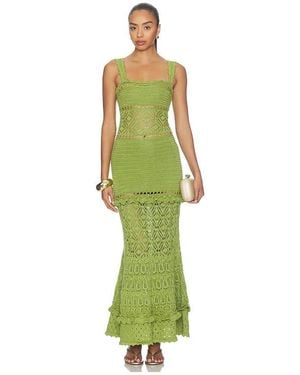 retroféte Kleid Winona - Grün