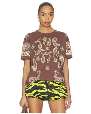 The Attico Paisley T-Shirt En Color Marrón Talla (También En 38, 40, 42, 44) - Multicolor