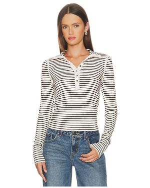 Free People X We The Free Lake Henley Stripe - White