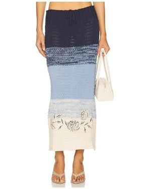 Agua Bendita X Revolve Mira Skirt - Blue