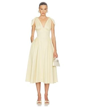 Helsa Fairweather Midi Dress - Natural