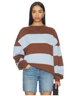Free People Classic Stripe Crew Wide - Blue