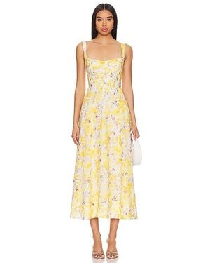 Bardot Lilah Corset Midi Dress - Metallic