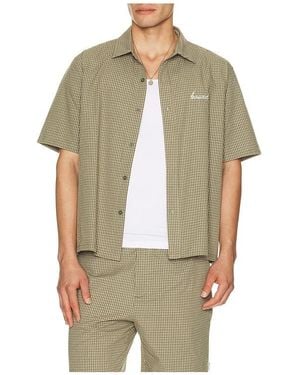 BOUND Gingham Cropped Shirt - Natural
