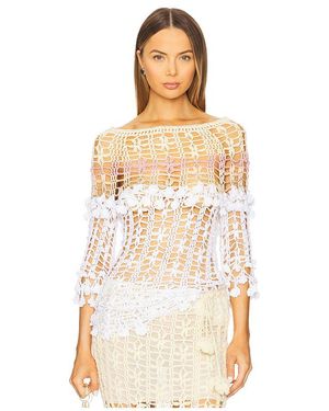 Andreeva TOP MANCHES LONGUES TOP en White - Neutre