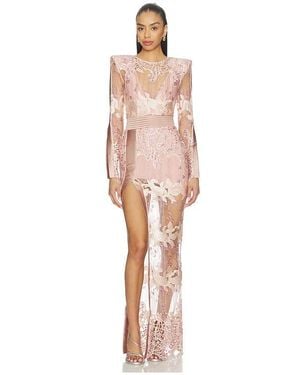Zhivago Violets And Music Gown - Natural