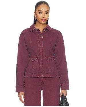 SOVERE Blaine Denim Jacket - Purple