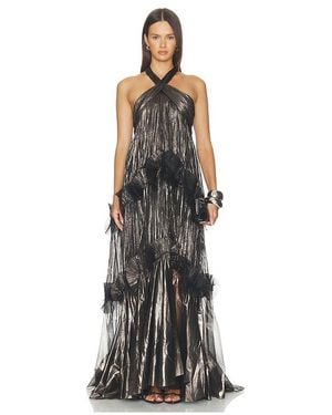 Maria Lucia Hohan Vestido Zadie En Color Gris Talla (También En 36/4, 38/6) - Multicolor