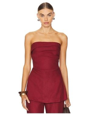 Faithfull the Brand Boe Tunic Top - Red