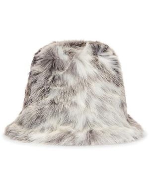 Unreal Fur Yeoman Bucket Hat - White