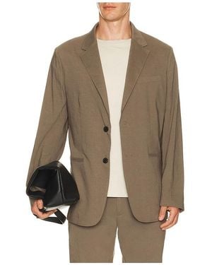 Theory Standard Blazer En Good Linen En Color Marrón Talla (También En 40, 42, 44, 46, 48)