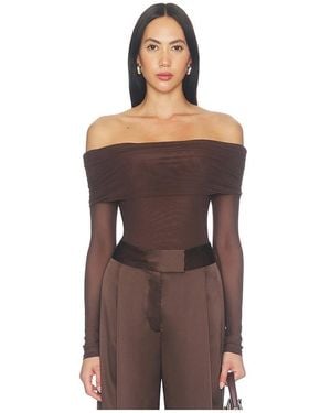 MAJORELLE Trey Bodysuit - Brown
