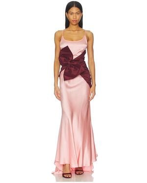 For Love & Lemons Leonora Gown - Red