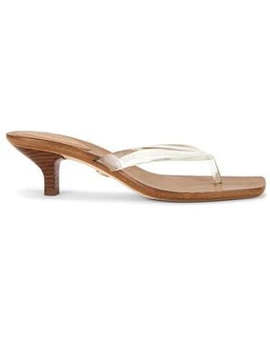 Veronica Beard Sandalia 45 En Color Bronce Talla (También En .5, 8, 8.5, 9, 9.5) - Blanco