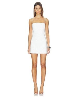 Shona Joy Eluna Paneled Sequin Mini Dress - White