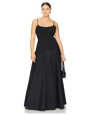 by marianna laure maxi dress in light beige l'academie Elena Lace Maxi Dress- Beige