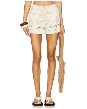 Lovers + Friends Joey Crochet Short - White
