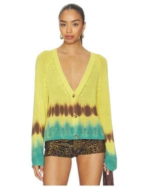 LNA Geena Tye Dye Cardigan - Gelb