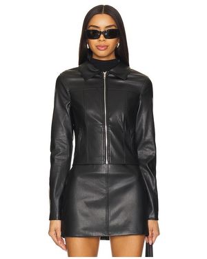 superdown Haydenn Faux Leather Jacket - Black