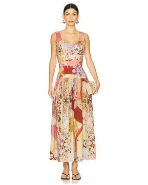 FALGUNI SHANE PEACOCK Vestido Largo En Color Rojo Talla (También En S) - Blanco