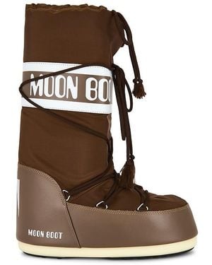 Moon Boot Icon Nylon Boot - Brown