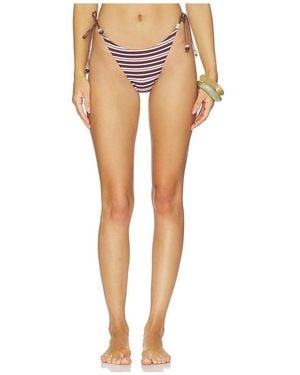 Tiger Mist Reversible Finlea Bikini Bottom - White