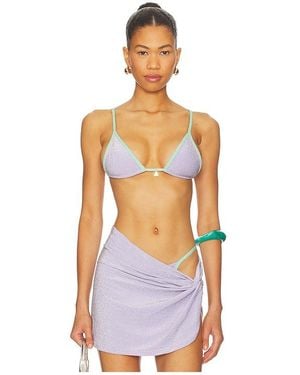 FAE X Revolve Lumi Triangle Bikini Top - White