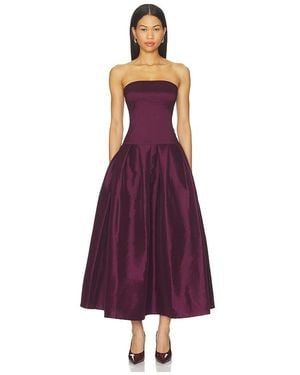 MORE TO COME Cambria Strapless Dress - Purple