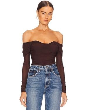 MAJORELLE Constance Top - Brown