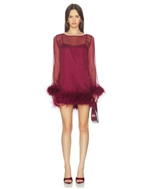 bubish Harlow Sheer Mini Dress - Red