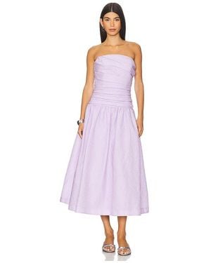 Rachel Gilbert Sophia Strapless Dress - Purple