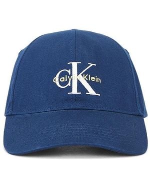 Calvin Klein Monologo Embroidery Baseball Cap - Blue