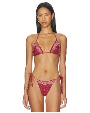 Devon Windsor Elis Bikini Top - Orange