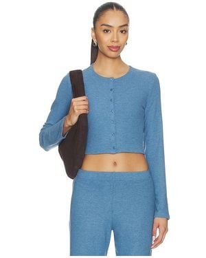 Leset Crop-Cardigan Ii Lauren - Blau