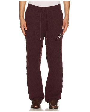 Honor The Gift Cable Knit Pant - Red