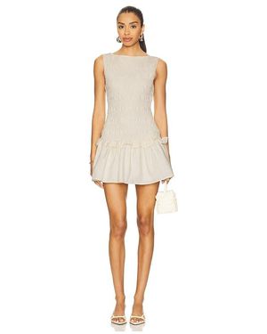 MORE TO COME Myah Mini Dress - Natural