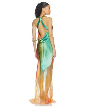Donde Esteban Formentera Silk Long Dress - Blue