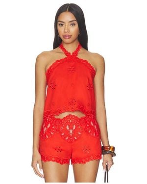 retroféte Caliane Top - Red