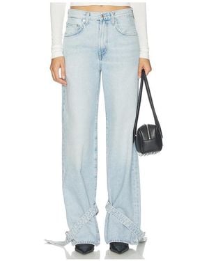 Agolde Cinched Hem Loose Taper Jeans - Blue