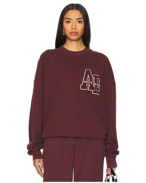 Anine Bing Oversized-Sweatshirt Miles Letterman - Rot