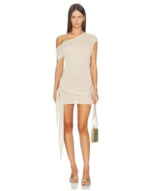 Tiger Mist Off Shoulder Dress - White