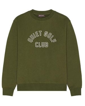 Quiet Golf Qgc Crew Neck Sweatshirt - Green