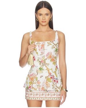 Hemant & Nandita Peplum Top - White