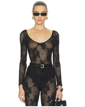 L'Agence 'Agence Langärmeliger Body Gwendolyn - Schwarz