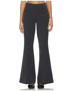 GOOD AMERICAN Essential Suiting Flare Trousers - Blue