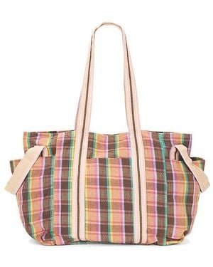 Free People Oksana Multi Print Tote Bag - Pink