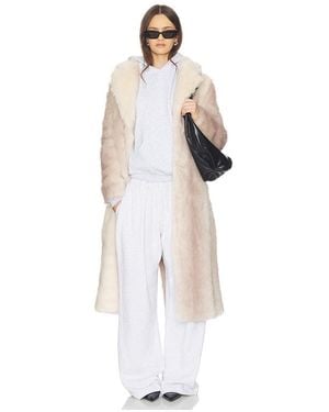 Unreal Fur Plains Coat - White