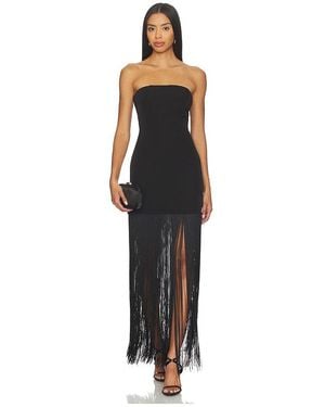 MORE TO COME Marissa Fringe Dress - Black